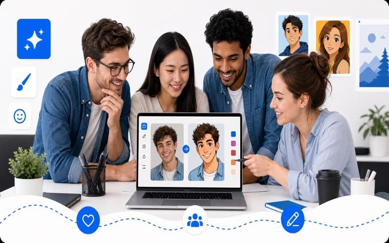 CartoonPhotoEditor.com — free online cartoon photo editor tool